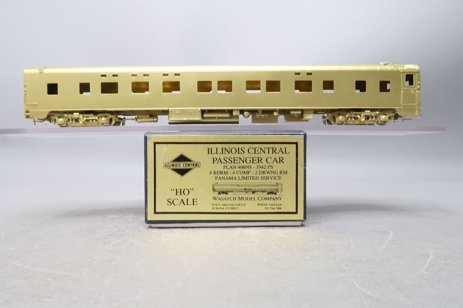 HO Brass Model - Wasatch IC Illinois Central 4069H 4-4-2 Sleeper Panama ...
