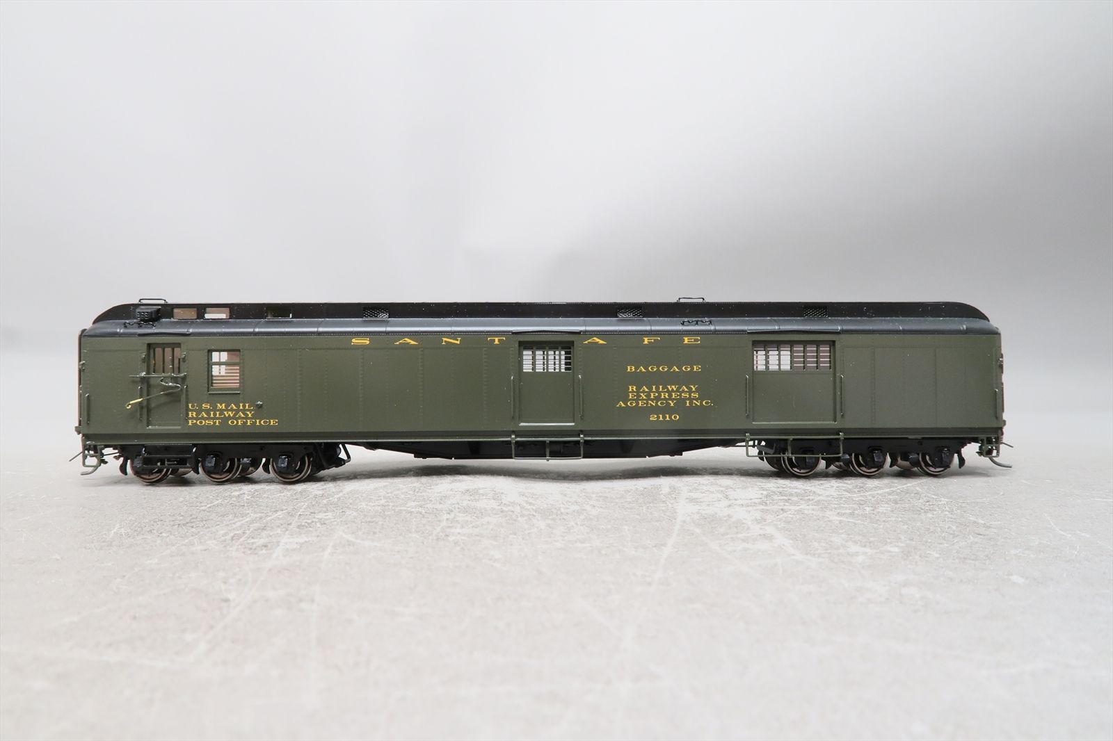 HO Brass Model - TCY 0434 AT&SF Santa Fe HW Baggage RPO Car Built 1929 ...