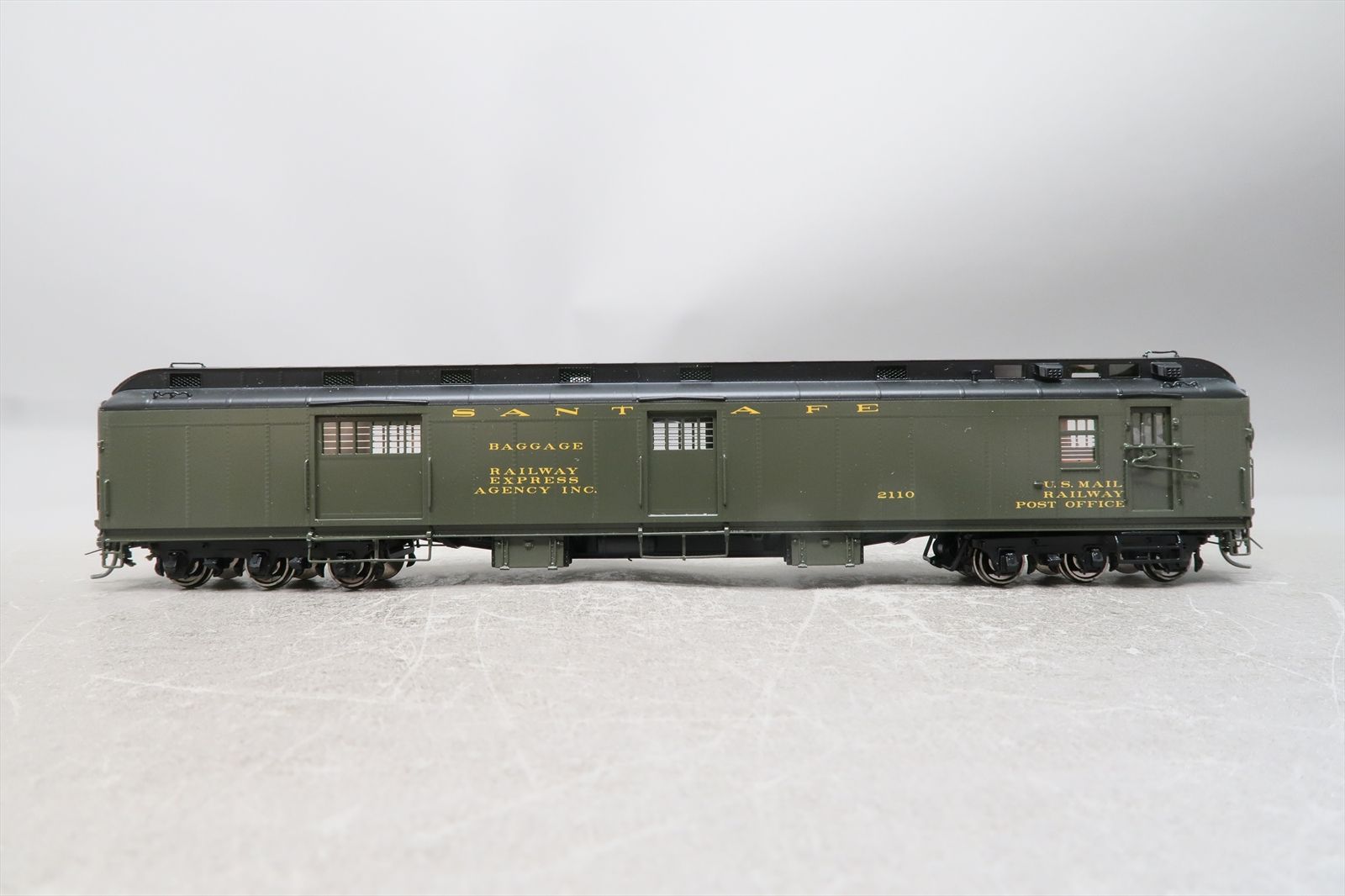 HO Brass Model - TCY 0434 AT&SF Santa Fe HW Baggage RPO Car Built 1929 ...
