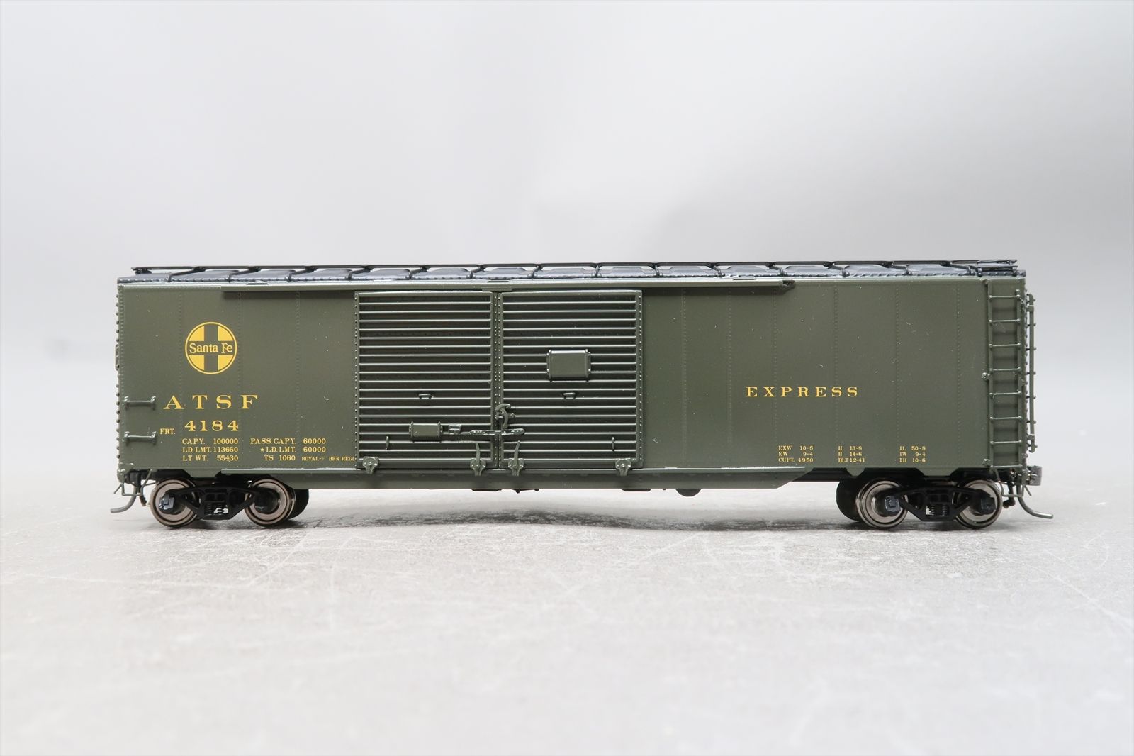 HO Brass Model - TCY 0441 AT&SF Santa Fe Express Box Car Boxcar #4184 ...