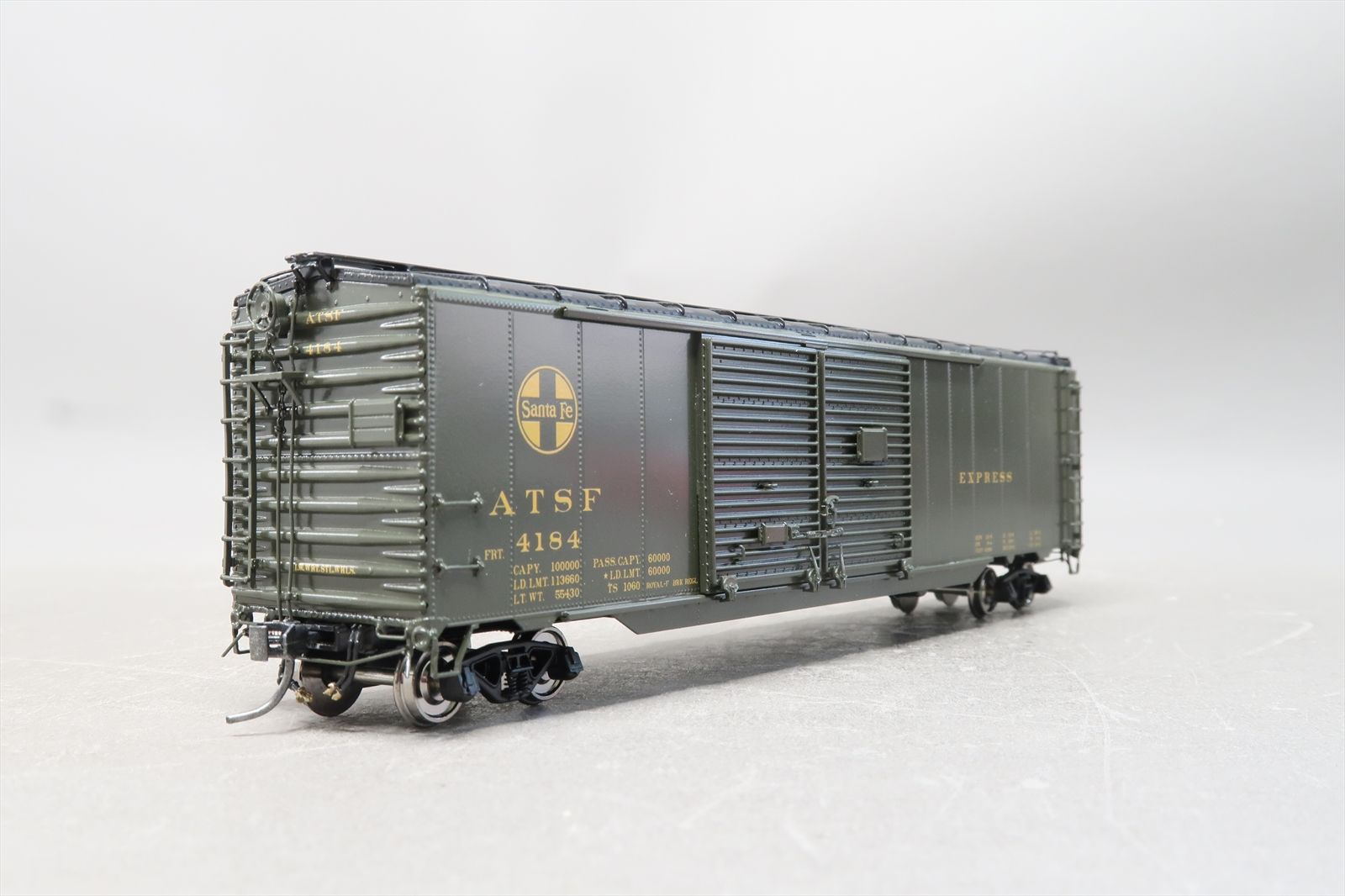 HO Brass Model - TCY 0441 AT&SF Santa Fe Express Box Car Boxcar #4184 ...