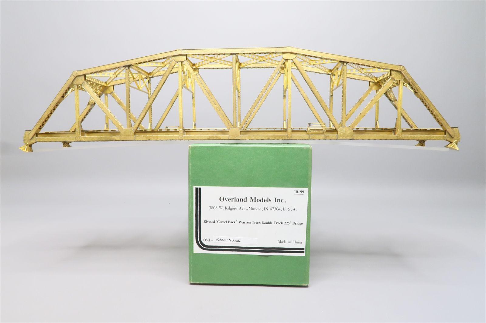 N Brass Model Structure - OMI 2860 Riveted 225' Warren Truss Double ...