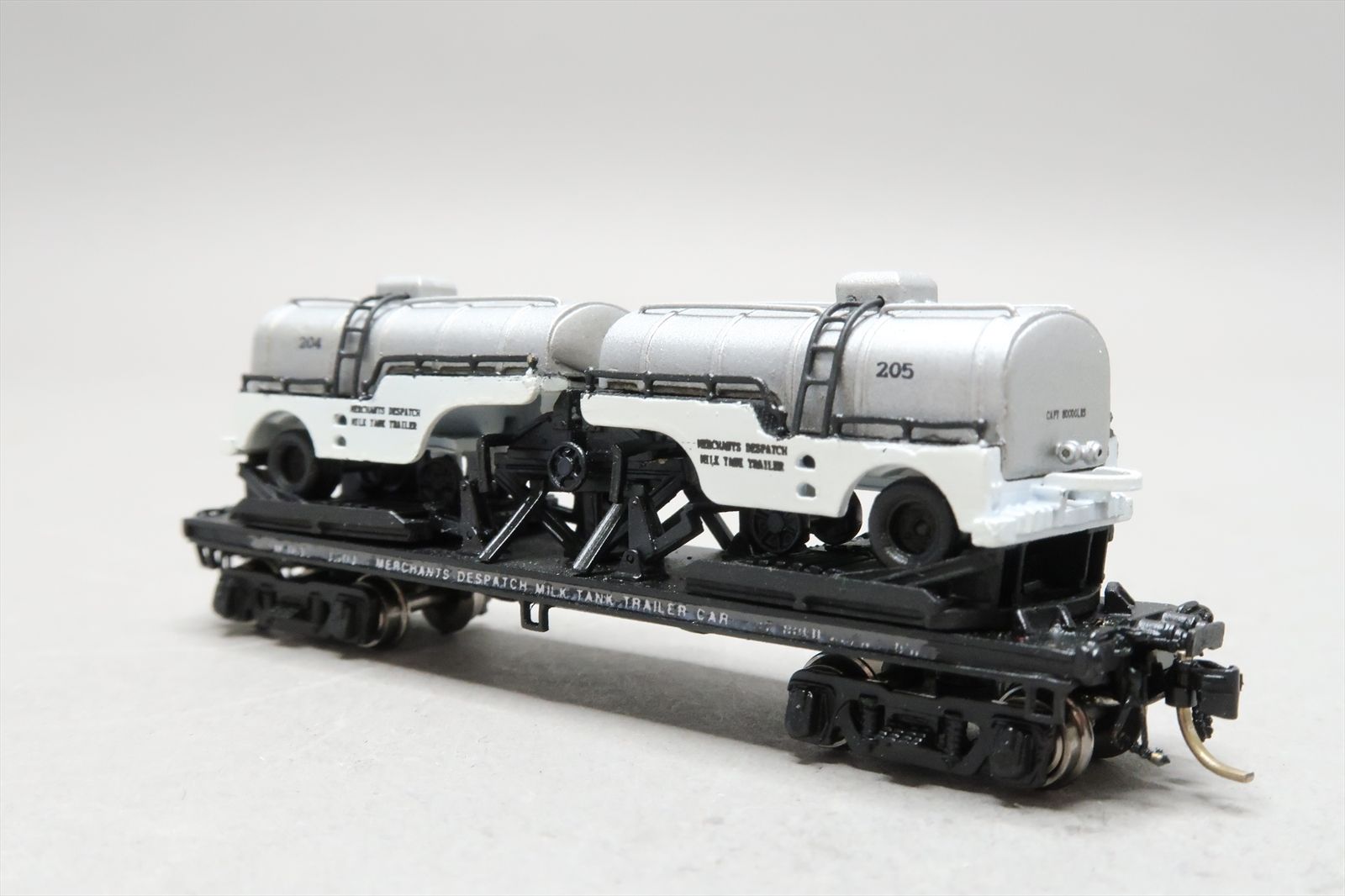 N Brass Model - OMI 2814.1 MDT Merchant's Despatch Flat Car with 2 Semi ...