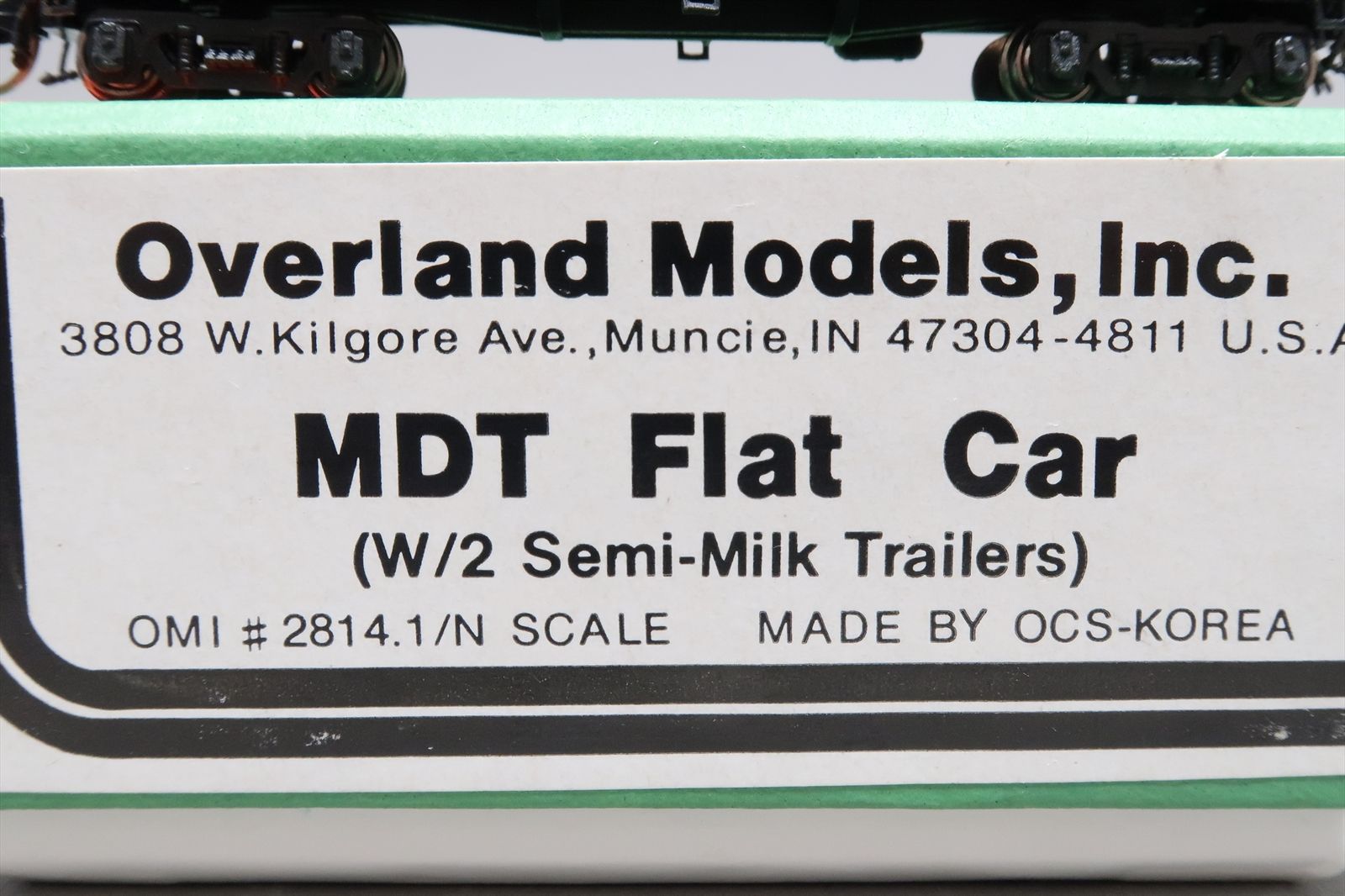 N Brass Model - OMI 2814.1 MDT Merchant's Despatch Flat Car with 2 Semi ...
