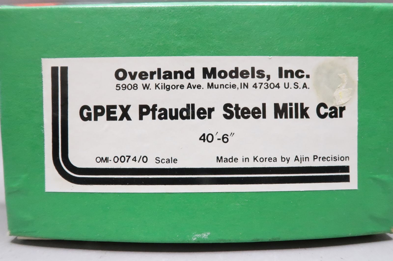 O Brass Model - OMI 0074 GPEX Pfaudler HP Hood & Sons 40' Milk Reefer ...