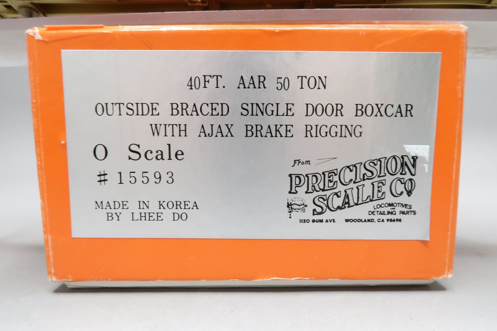 O Brass Model - PSC 15593 40' 50 Ton Outside Braced Single Door Boxcar ...