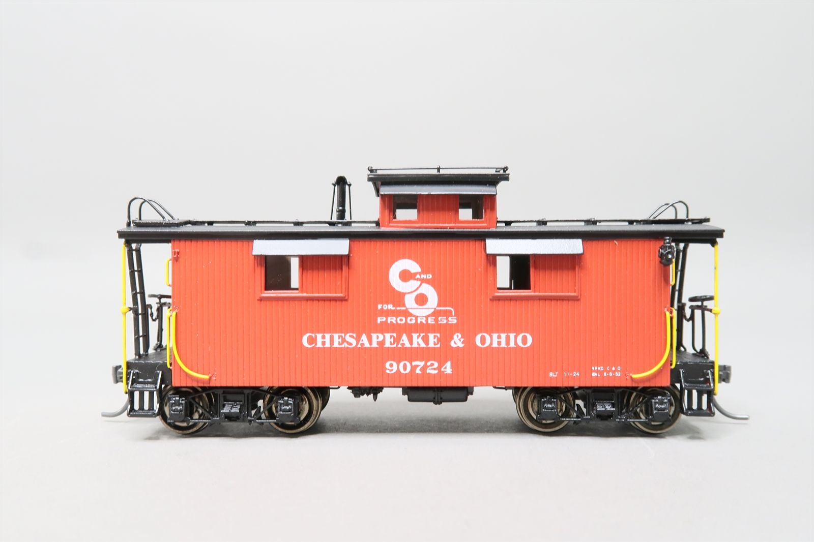 HO Brass Model - DP 201A C&O Chesapeake & Ohio Wood Caboose Late Red ...