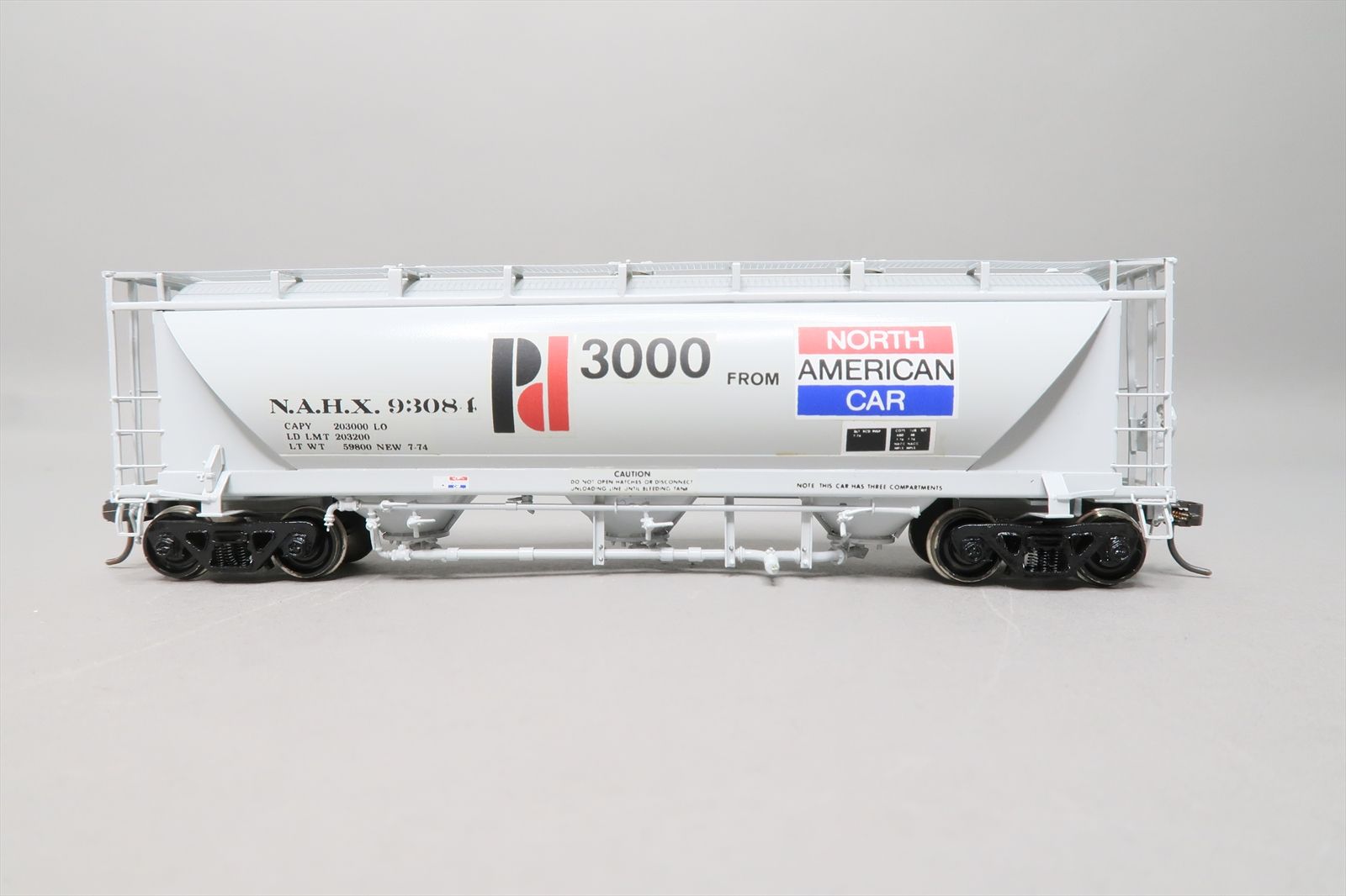 HO Brass Model - OMI 3001 NAHX Pd 3000 Covered Hopper #93084 - Custom ...