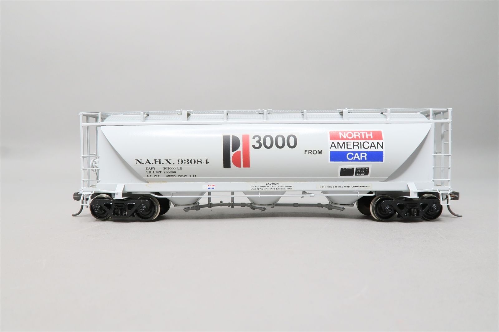 HO Brass Model - OMI 3001 NAHX Pd 3000 Covered Hopper #93084 - Custom ...