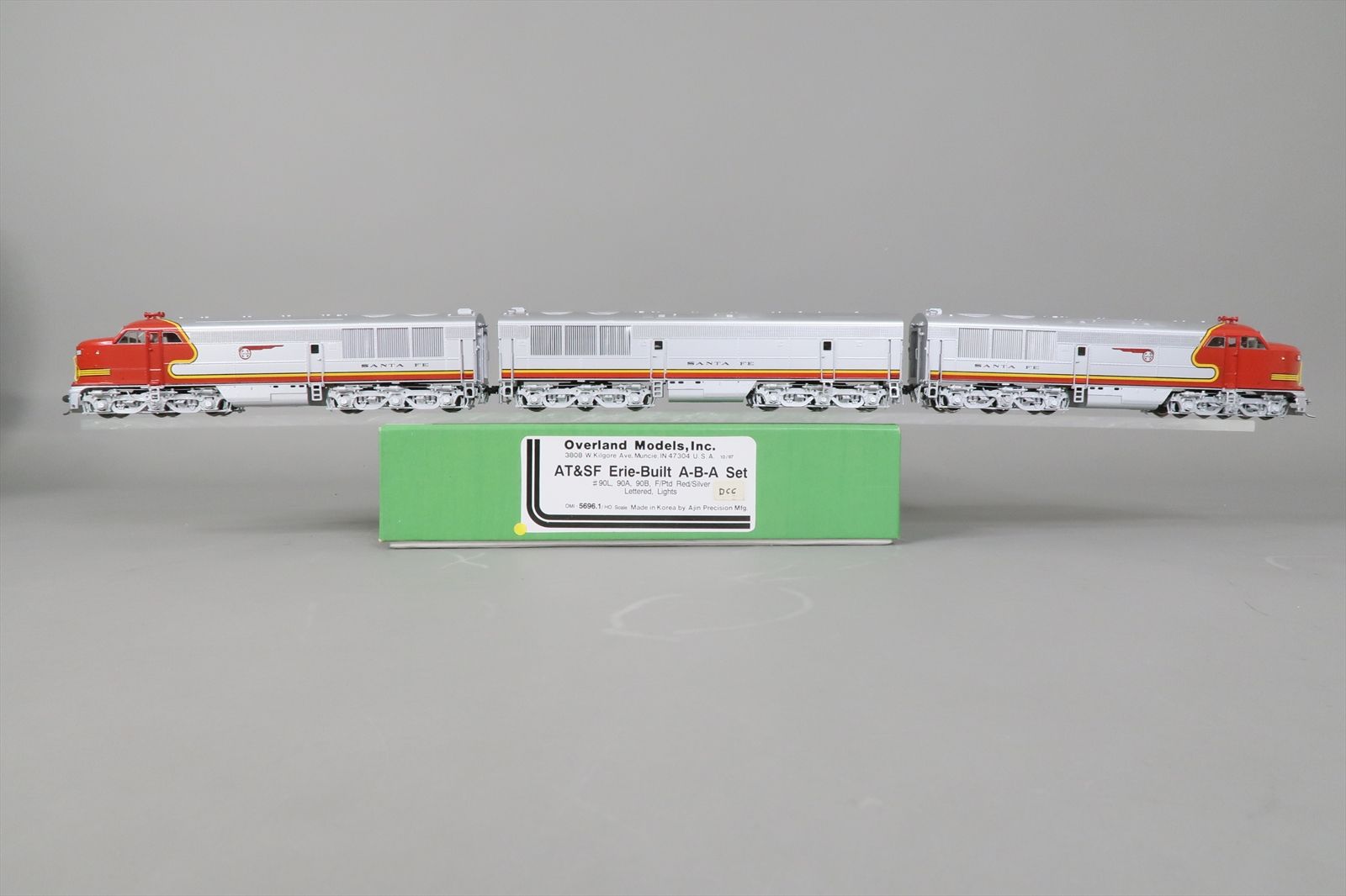 HO Brass Model - OMI 5696.1 AT&SF Santa Fe Erie Built A-B-A #90L + 90A ...