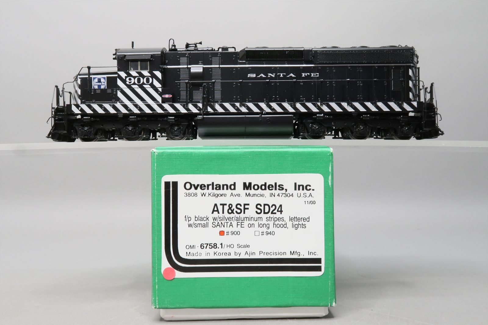 HO Brass Model - OMI 6758.1 AT&SF Santa Fe EMD SD24 Small Lettering ...
