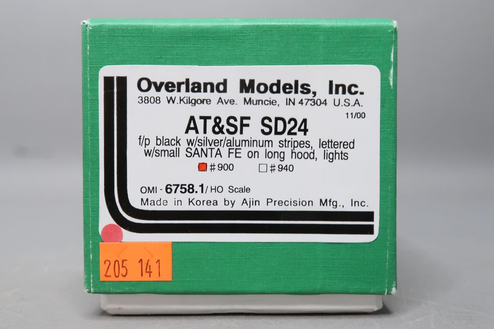 HO Brass Model - OMI 6758.1 AT&SF Santa Fe EMD SD24 Small Lettering ...