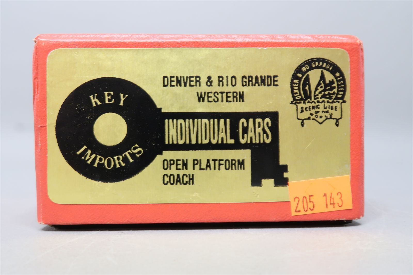 HOn3 Brass Model - Key D&RGW Rio Grande Open Platform Coach - Unpainted ...