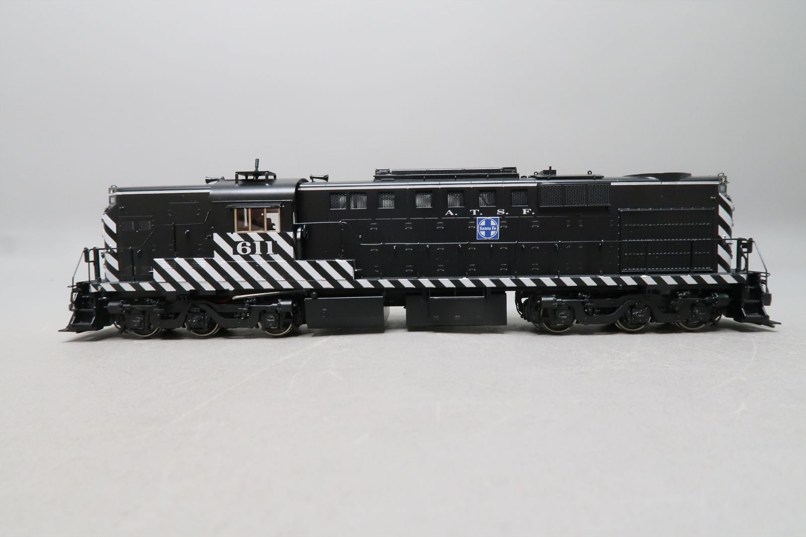 HO Brass Model - OMI 6901.1 AT&SF Santa Fe RSD7 Black / Aluminum #611 ...