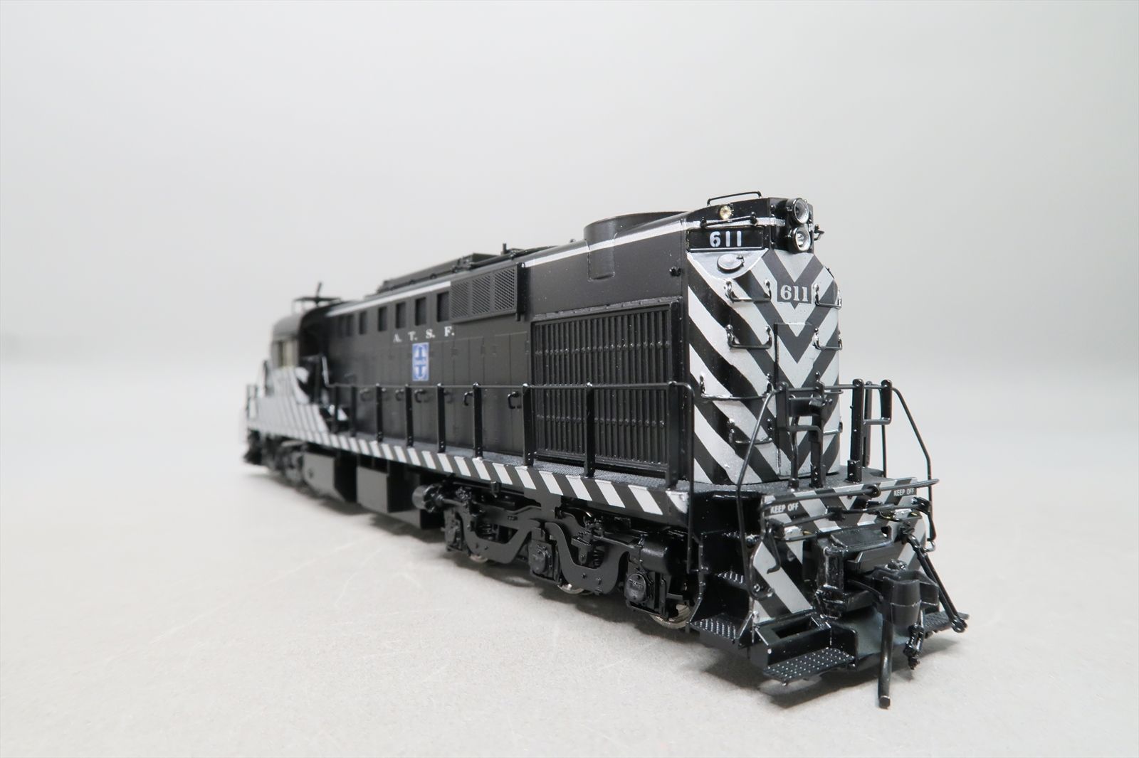 HO Brass Model - OMI 6901.1 AT&SF Santa Fe RSD7 Black / Aluminum #611 ...