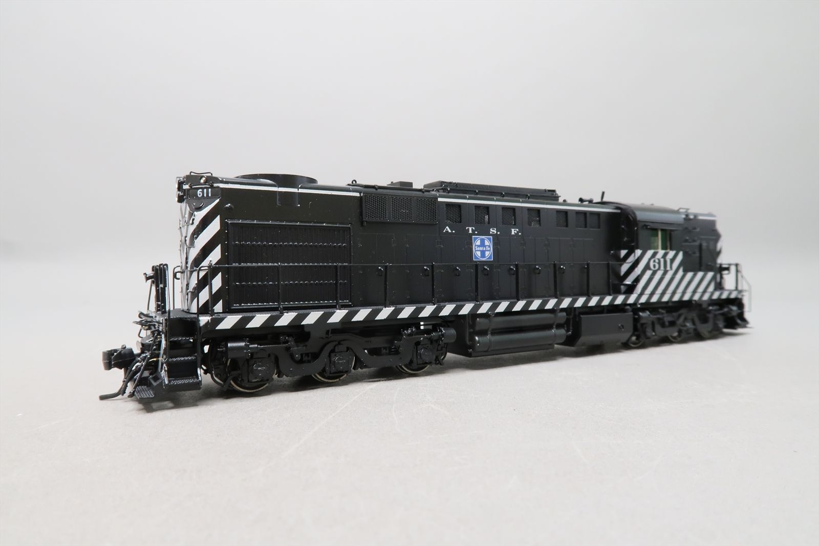HO Brass Model - OMI 6901.1 AT&SF Santa Fe RSD7 Black / Aluminum #611 ...