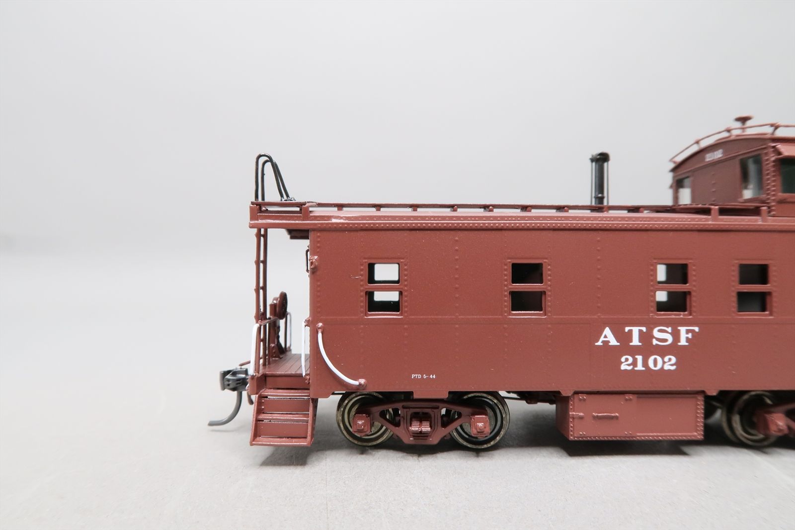 HO Brass Model - DP AT&SF Santa Fe Round Roof Steel Caboose #2102 - F/P ...