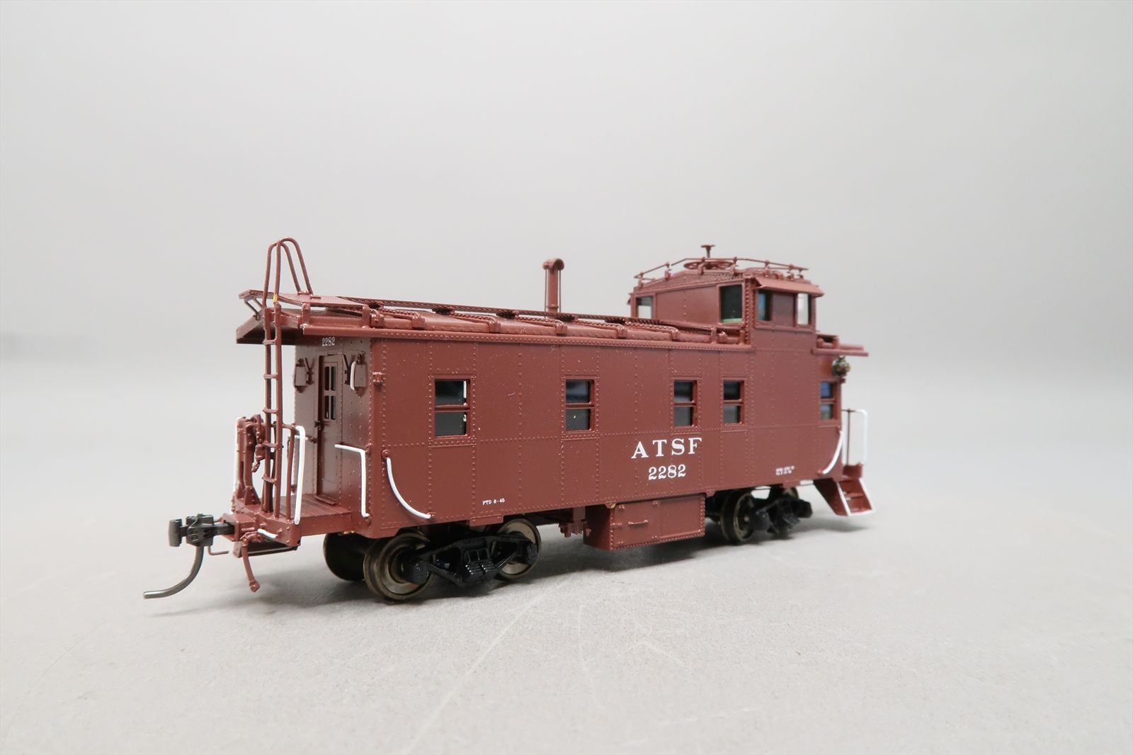 HO Brass Model - DP 1407 AT&SF Santa Fe Peaked Roof Steel Caboose #2282 ...