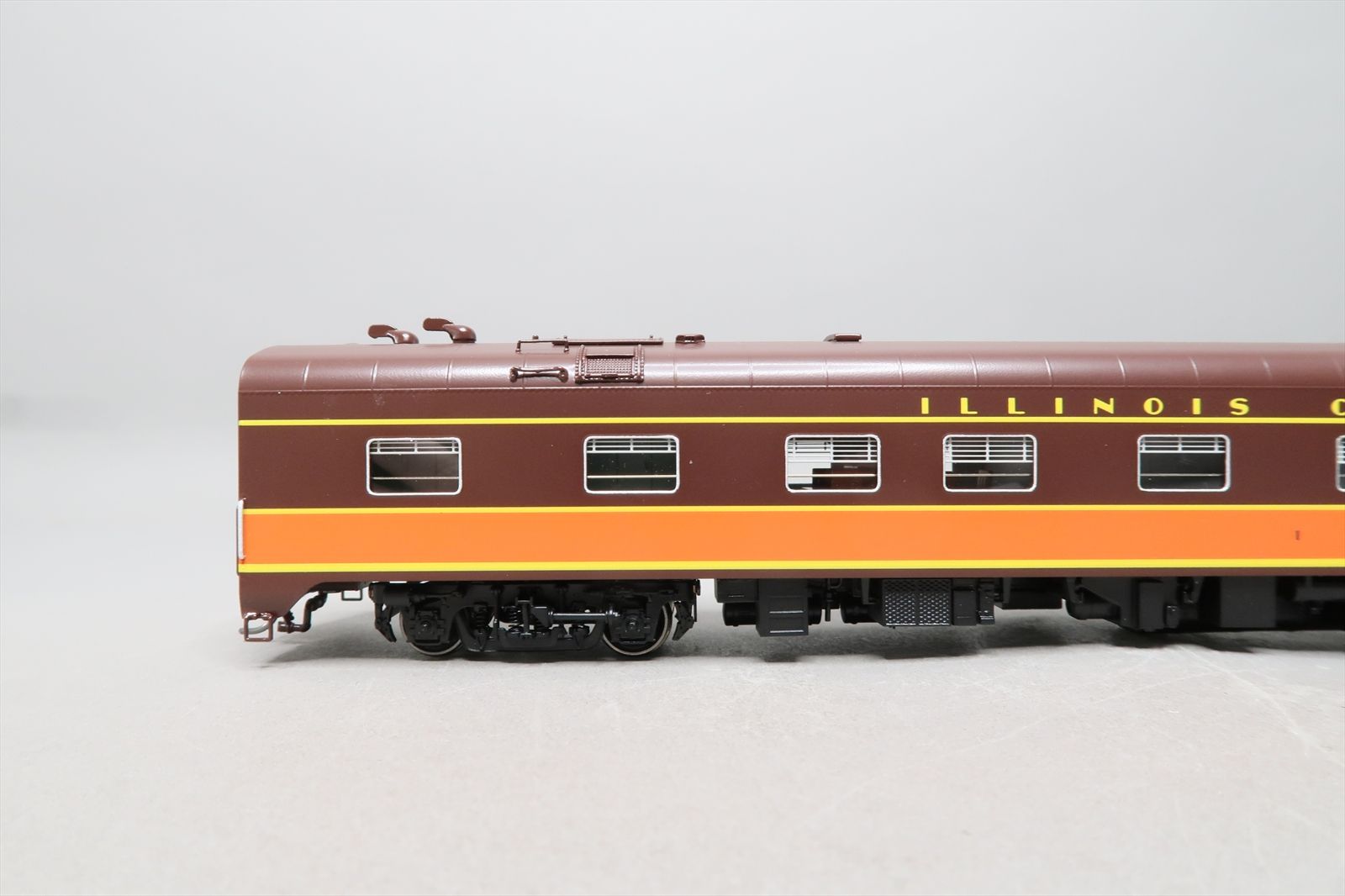 HO Brass Model - NBL IC Illinois Central Business Car Orange & Brown #1 ...