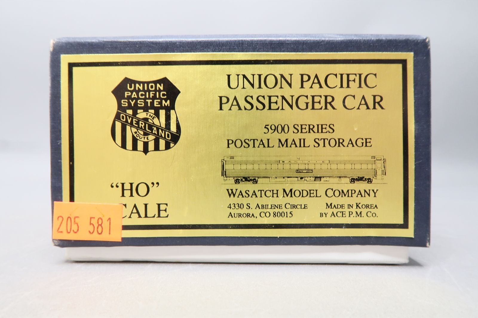 HO Brass Model - Wasatch UP Union Pacific Postal Mail Storage Car #5816 ...