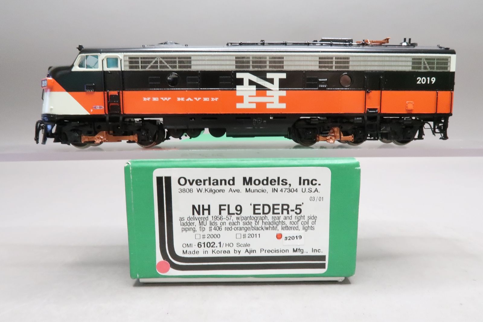 HO Brass Model - OMI 6102.1 NH New Haven FL9 EDER-a As Delivered #2019 ...