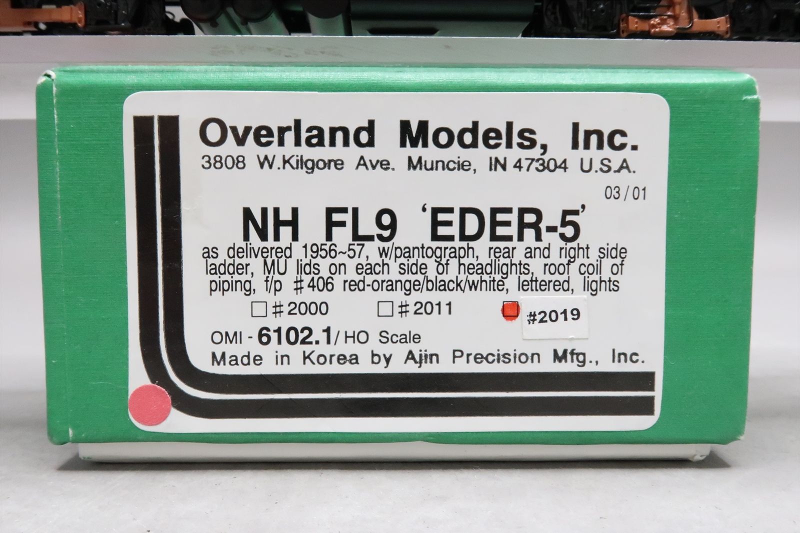HO Brass Model - OMI 6102.1 NH New Haven FL9 EDER-a As Delivered #2019 ...