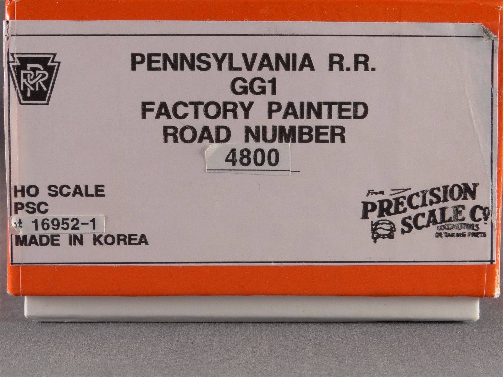 HO PSC 16952-1 PRR Pennsylvania GG-1 Electric #4800