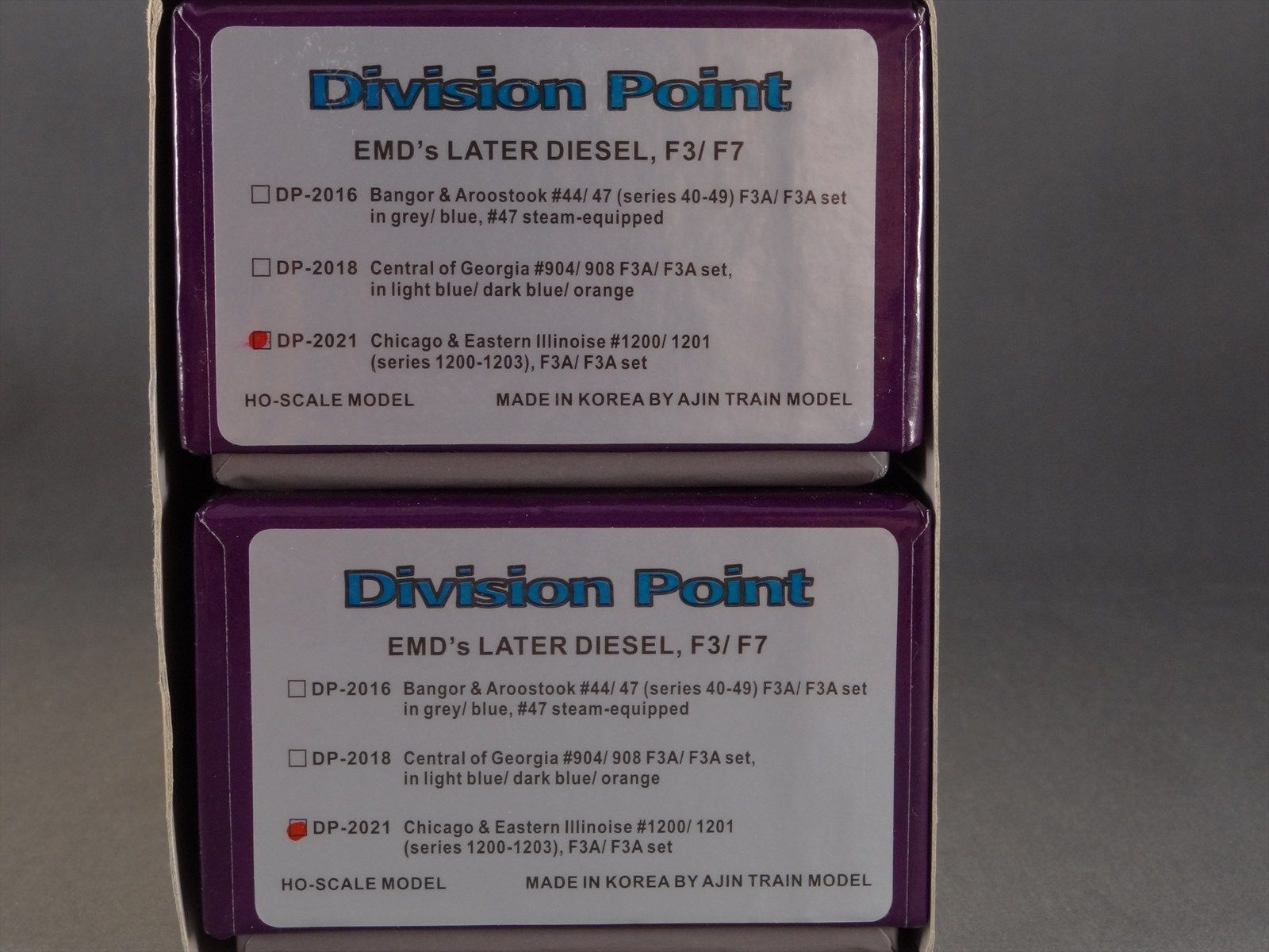 HO DP-2021 Division Point C&EI EMD F3A F3 A-A Diesel Set #1200/1201