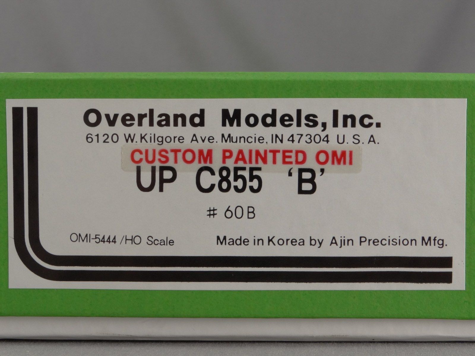 HO Overland Models OMI 5444.1 UP Union Pacific C855 B Diesel 60B