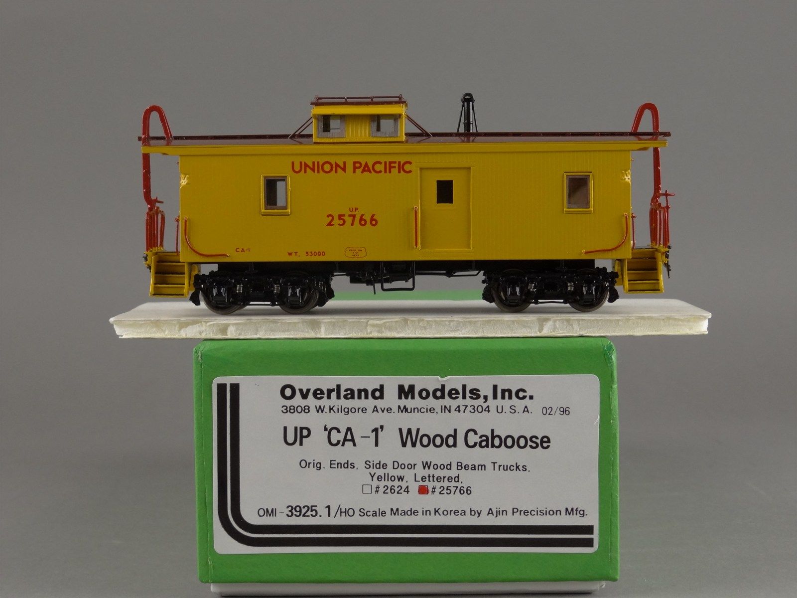 鉄道模型 UNION PACIFIC CA-1 WOOD CABOOSE 2592 O Brass Sunset Models Third Rail UP - Union Pacific CA-1 Wood