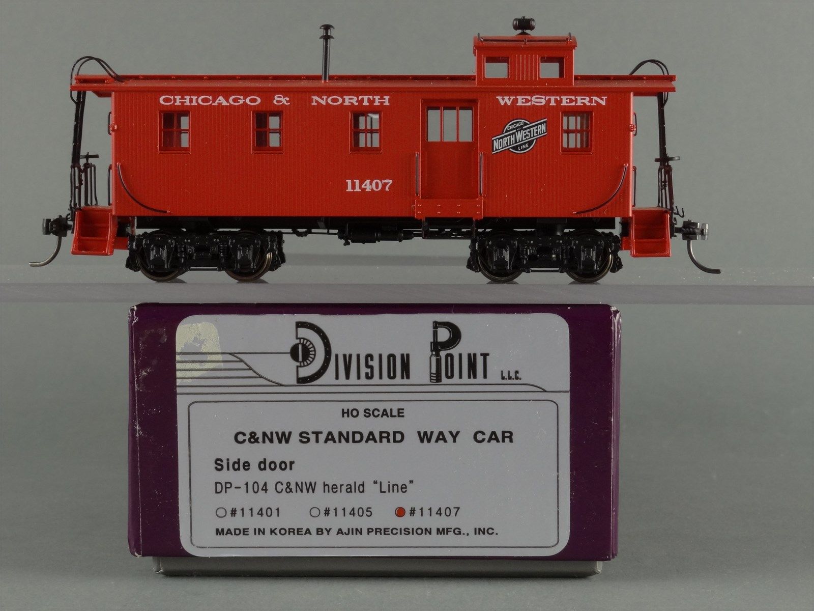 HO Brass Model Train - Division Point C&NW Standard Caboose #11407