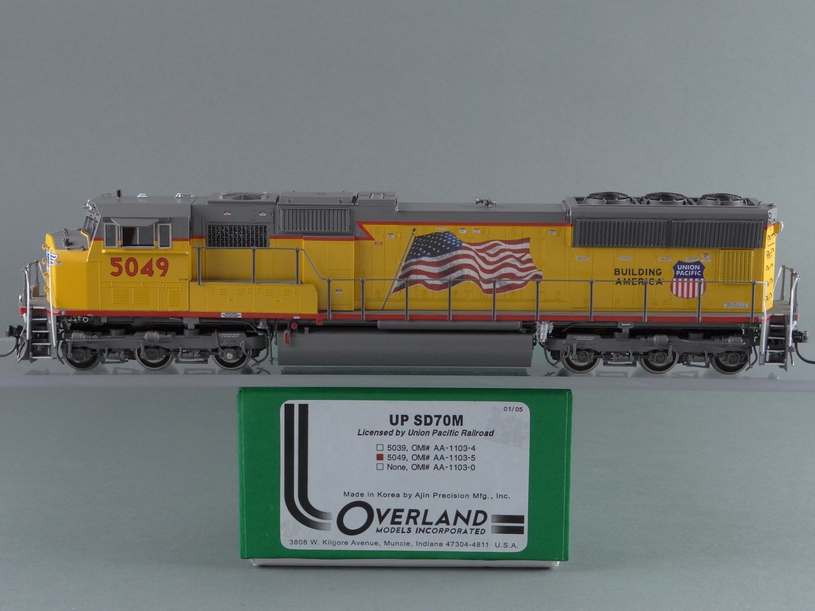 HO Brass Model Train - OMI AA-1103-5 UP Union Pacific SD70M Diesel ...