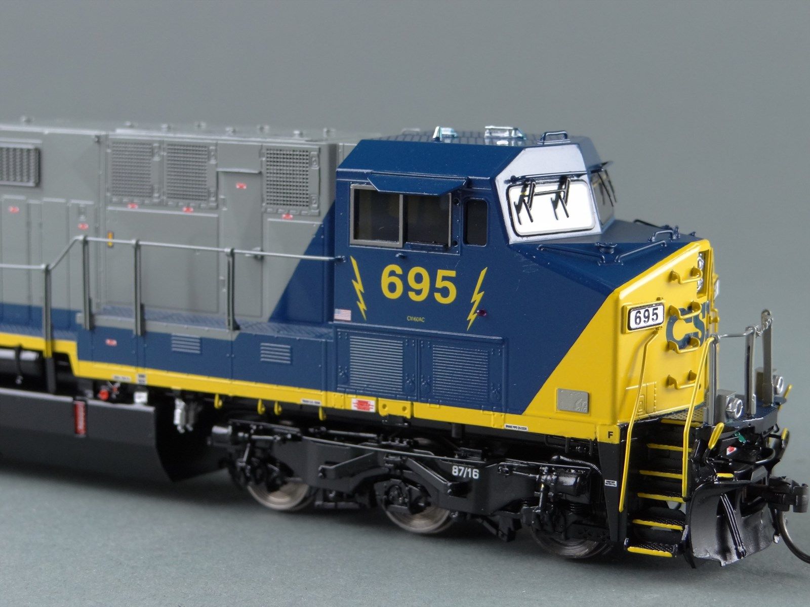 HO Brass Model Train - OMI 6581.1 Overland CSX C60AC / CW60AC Diesel ...