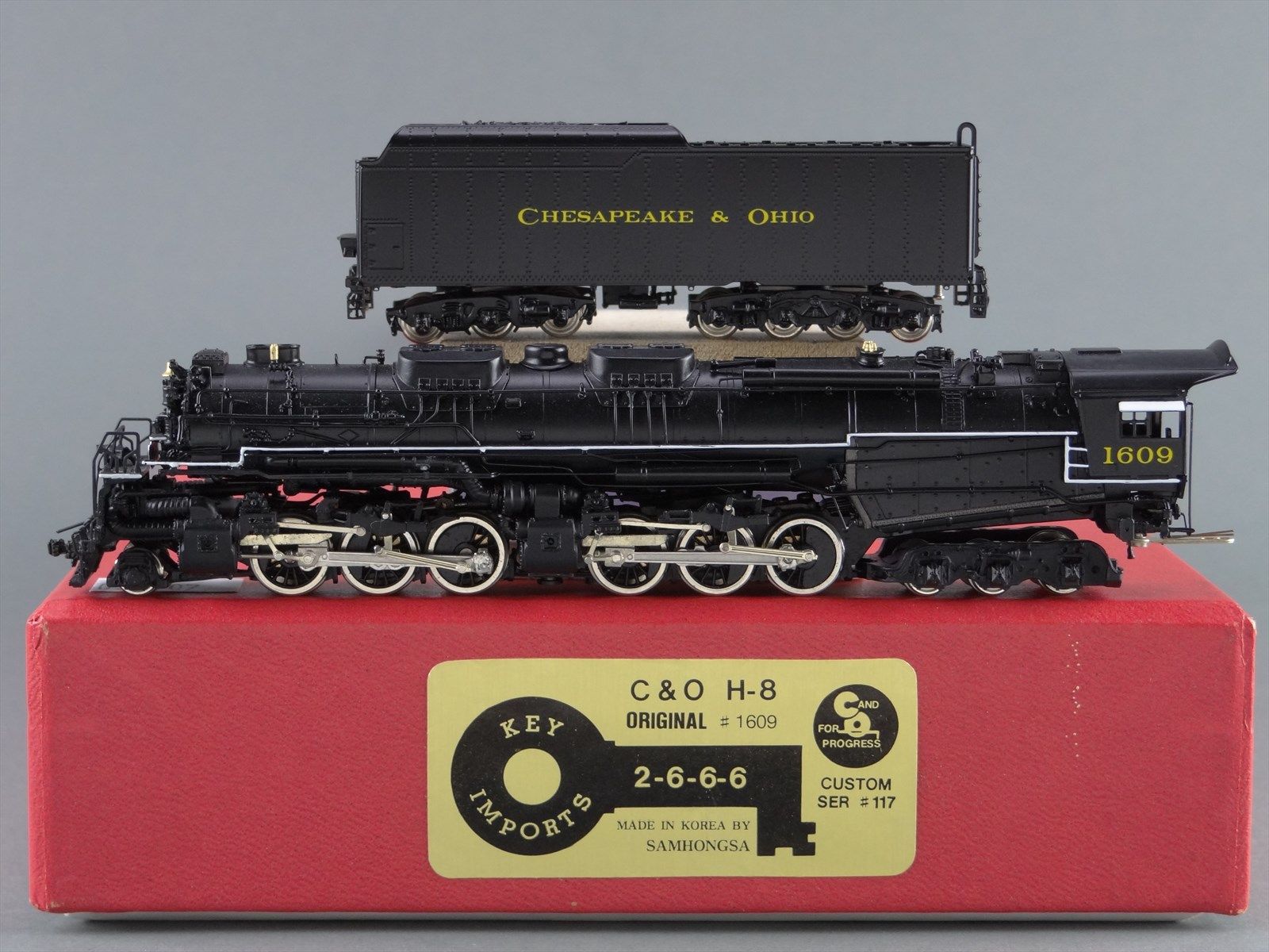 N Scale Brass Model Train - Key CS #117 C&O Chesapeake &amp