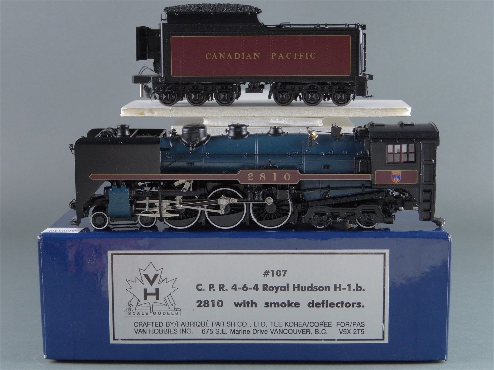 HO Van Hobbies VH #107 CPR CP Canadian Pacific 4-6-4 Late Run H1b
