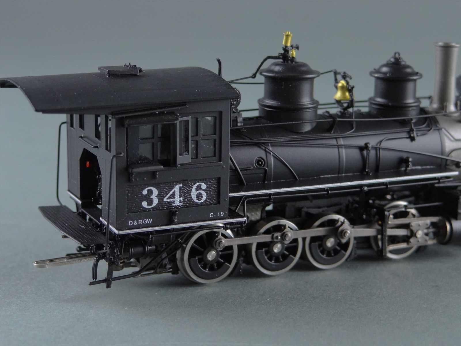HOn3 Brass Model Train - PSC 17208-5 D&RGW Rio Grande 2-8-0 C-19 #346 ...