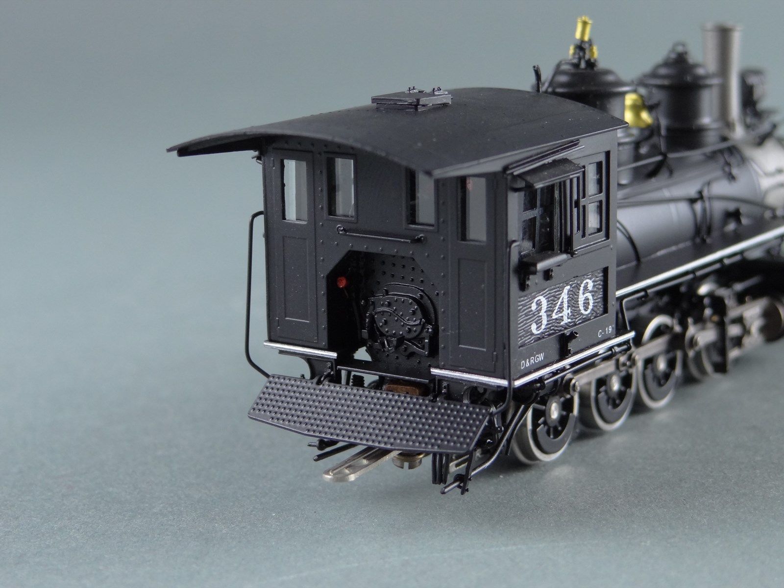 HOn3 Brass Model Train - PSC 17208-5 D&RGW Rio Grande 2-8-0 C-19 #346 ...