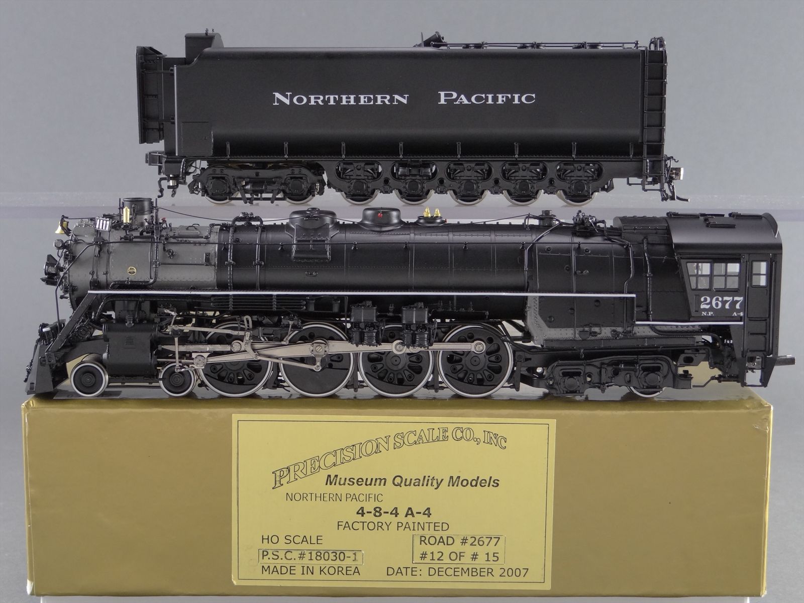 HO Brass Model Train - PSC 18030-1 NP Northern Pacific A-4 4-8-4 #2677 ...