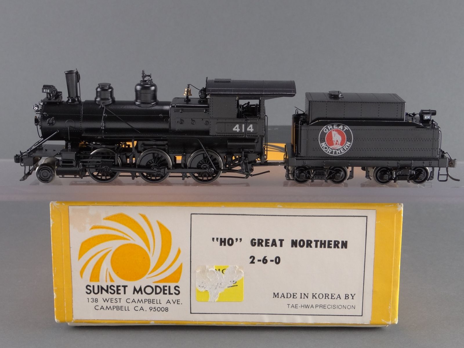 HO Brass Model Train - Sunset GN Great Northern 2-6-0 D-5 Mogul