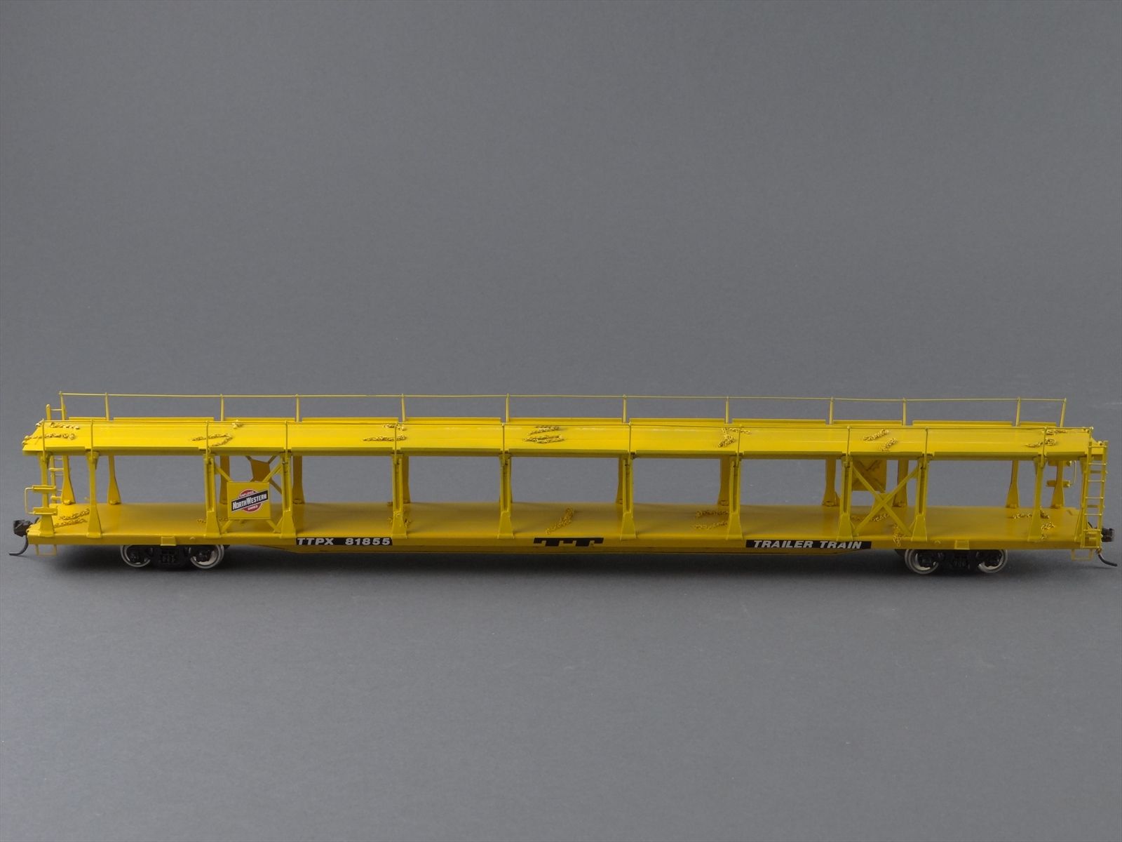 Ho Opentable Auto Racks HO Brass Model Train - OMI 1354 TTX North Western Bi-Level Open Auto ...