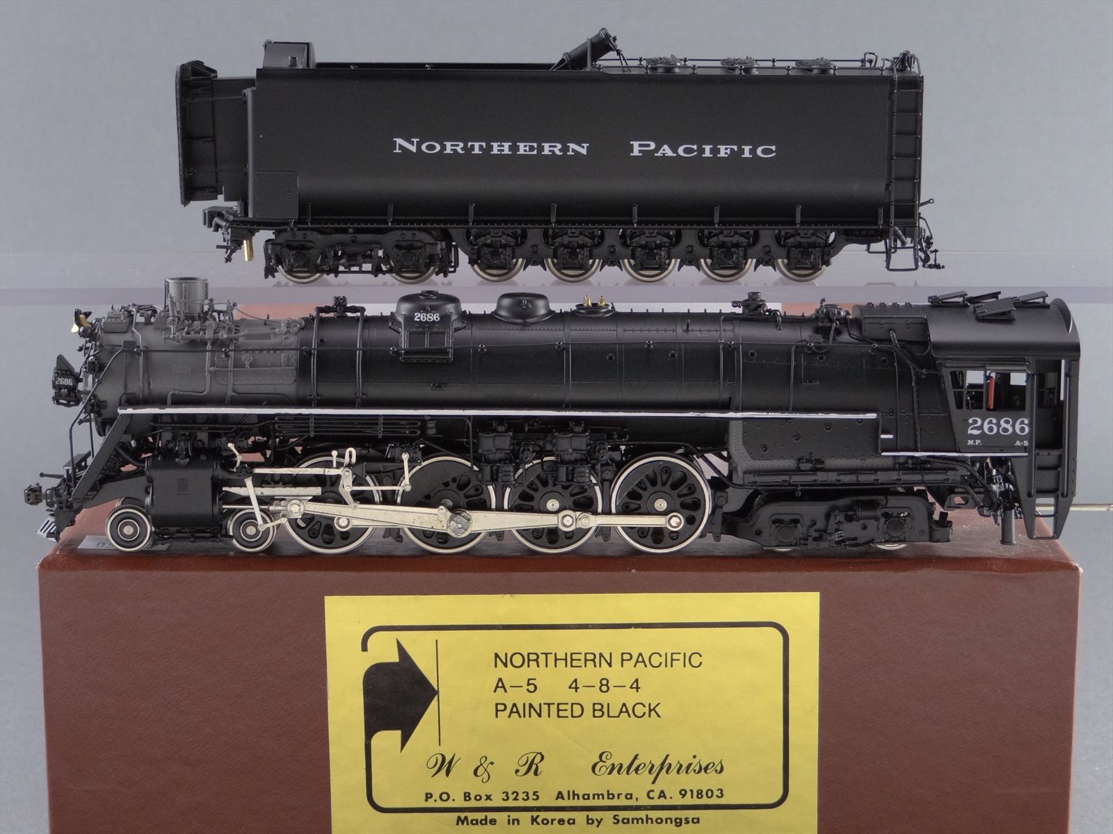 HO Brass Model Train - W&R NP Northern Pacific Class A-5 4-8-4
