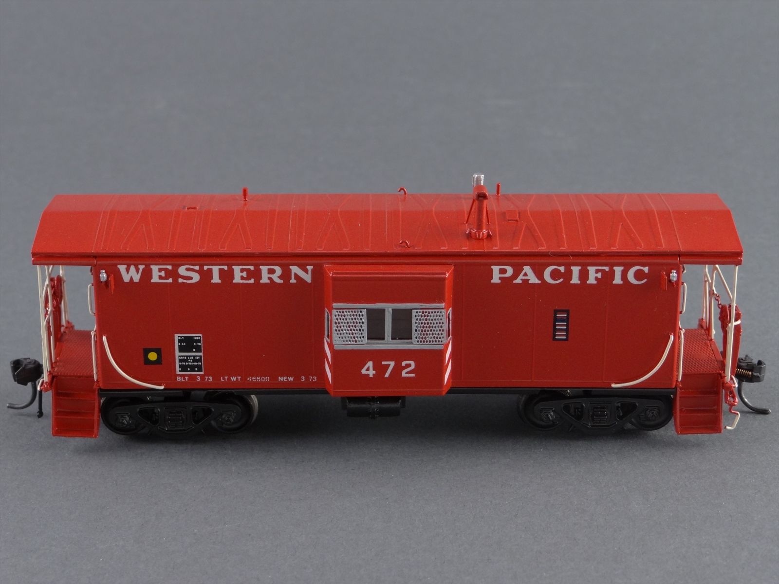 HO Brass Model Train - OMI 1116.1 WP Western Pacific B/W Caboose #472 ...