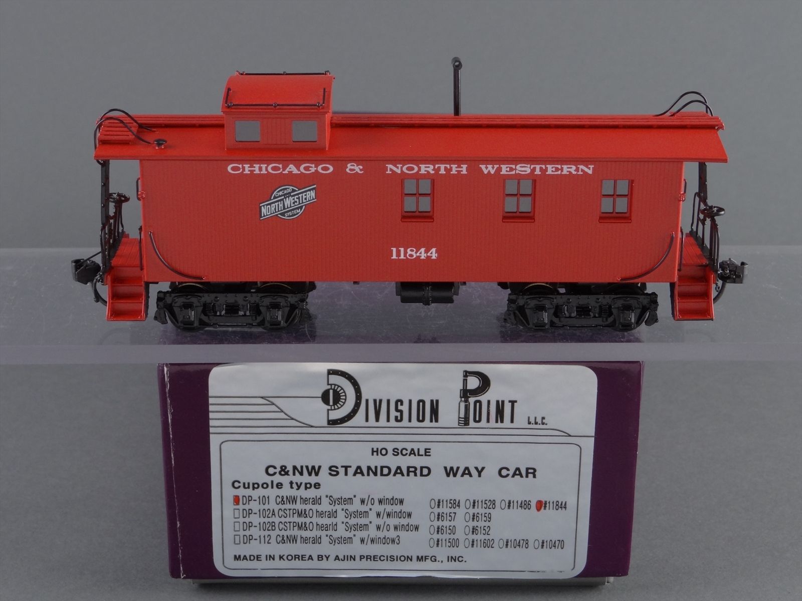 HO Brass Model Train - Division Point C&NW Standard Caboose #11486