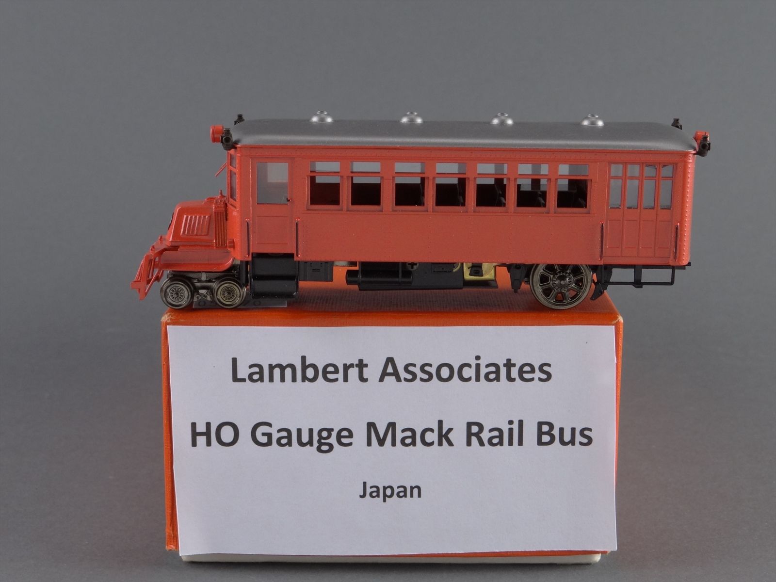 HO Scale Brass Model Train - Lambert Associates Mack Rail Bus w ...