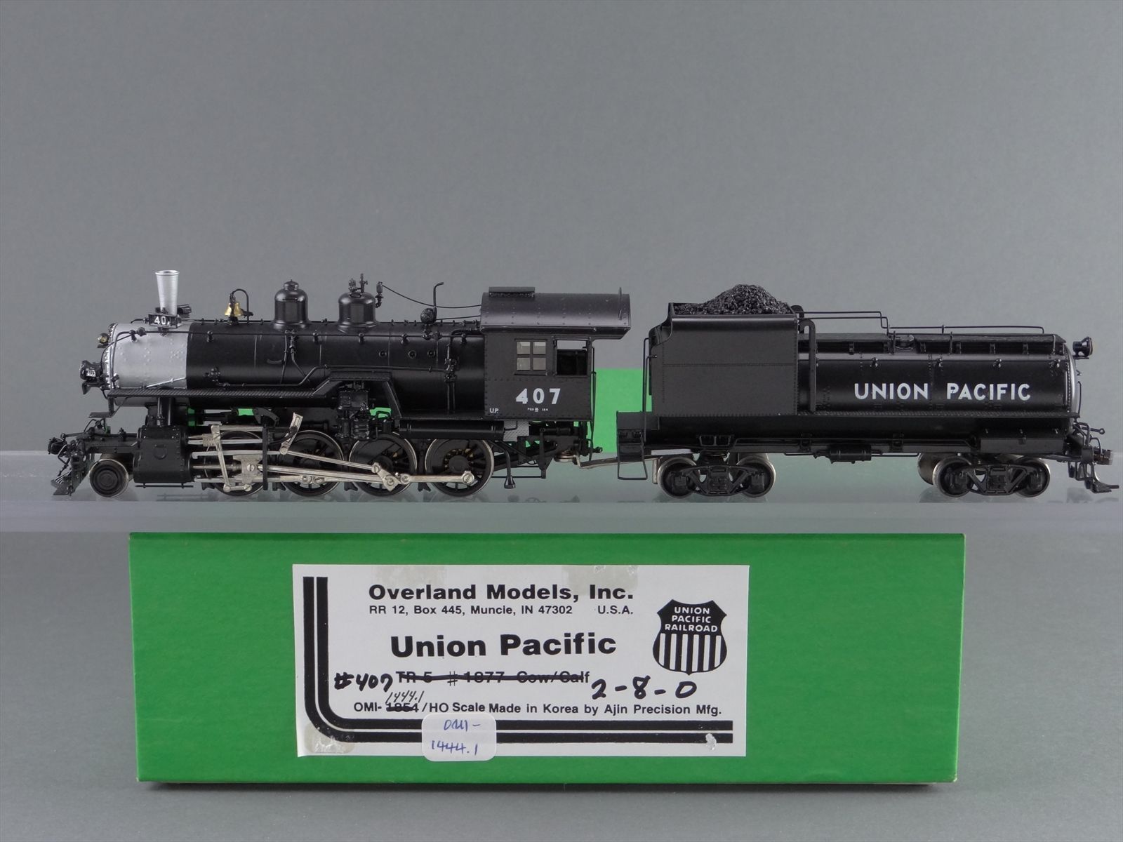 HO Brass Model Train - Overland OMI 1444 UP Union Pacific 2-8-0 C