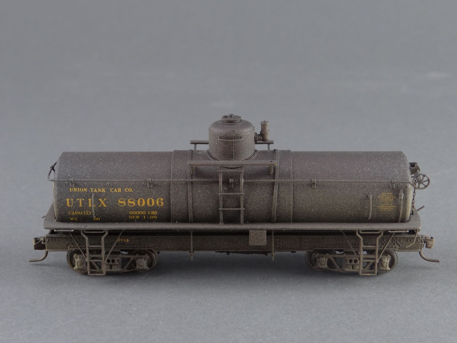 HOn3 Brass Model Train - Tomalco D&RGW Narrow Frame Tank Car UTLX #88006