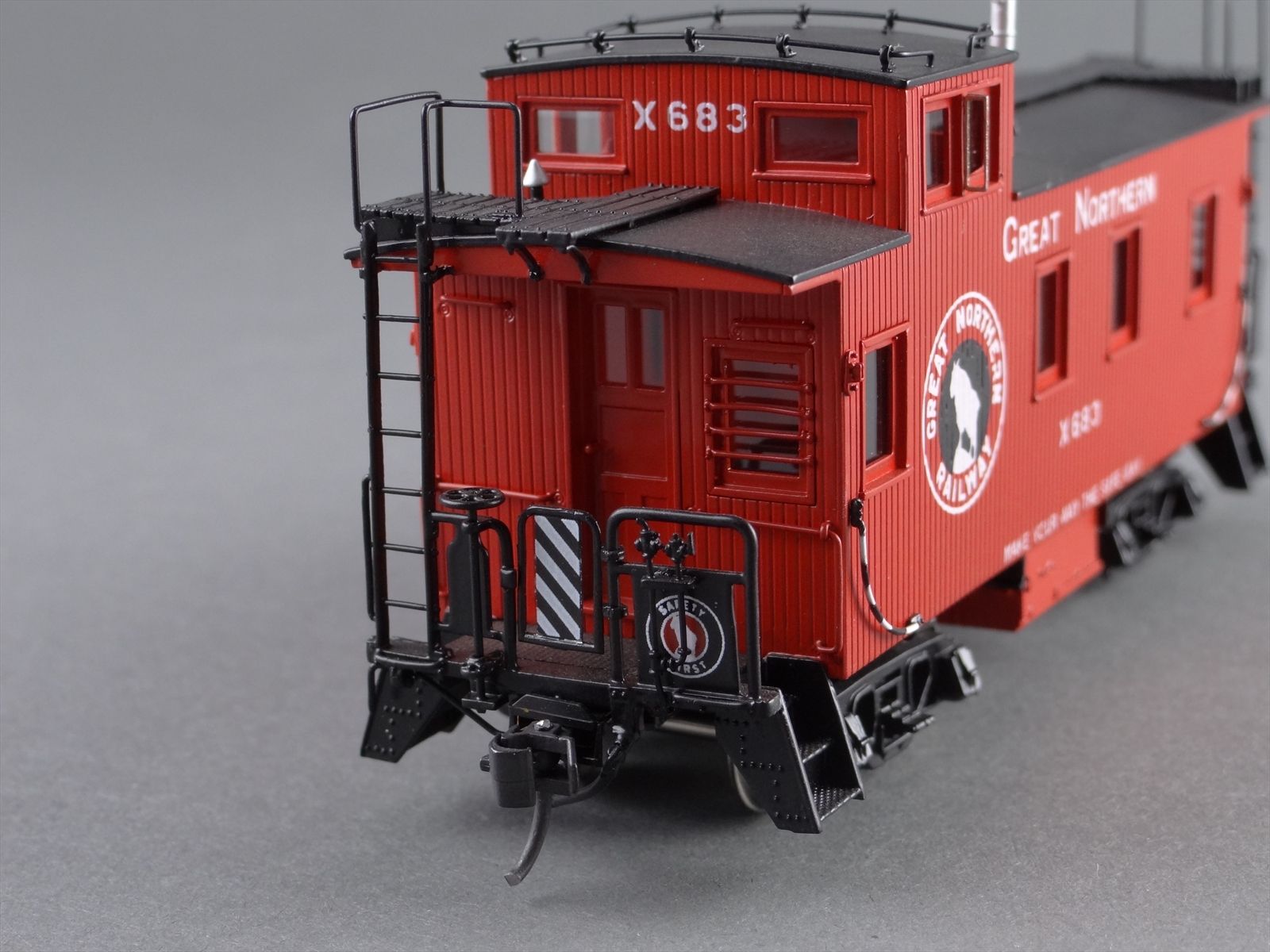 X683 Rda Bus HO Brass Model Train - CIL 2236.1 GN Great Northern 25' Wood Caboose # ...