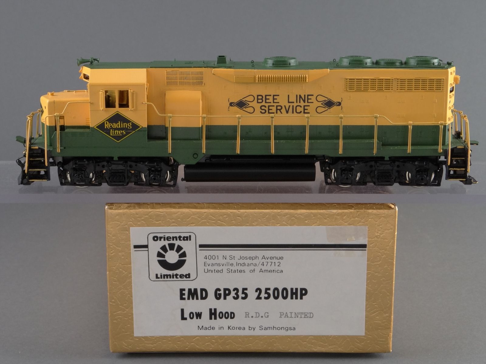 HO Brass Model Train -Oriental Limited Reading Bee Line Service EMD ...