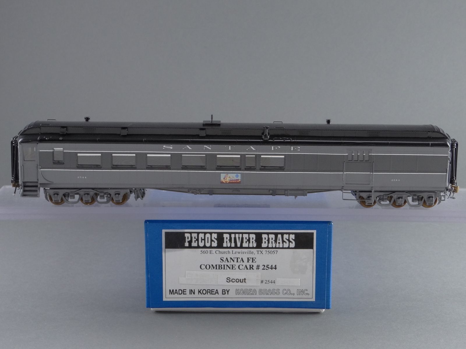 HO Scale Pecos River Brass ATSF Santa Fe The Scout Combine Car #2544 ...