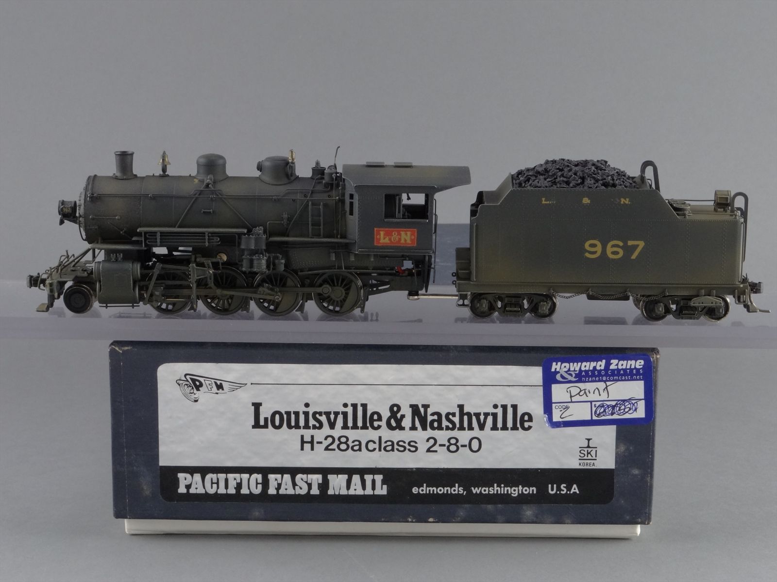 Ho Pu② 2本 HO Brass Model Train - PFM SKI L&N Louisville & Nashville